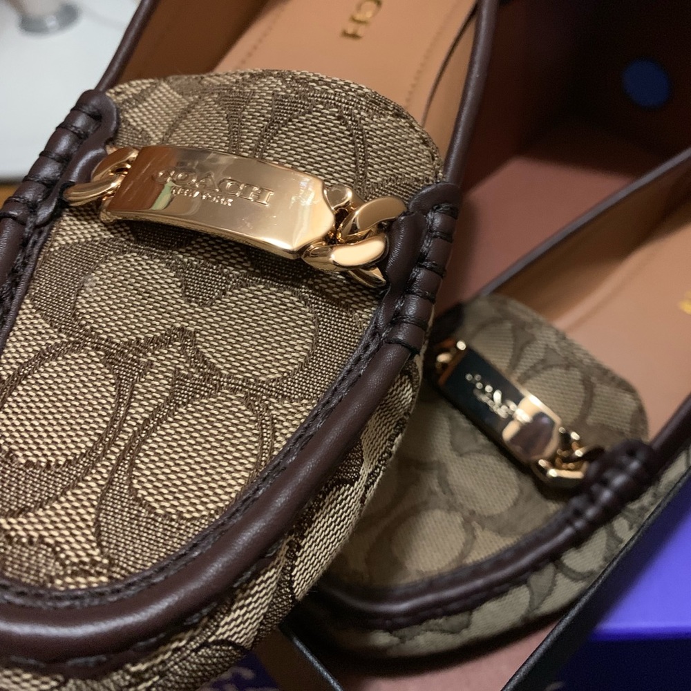 Coach loafers never worn